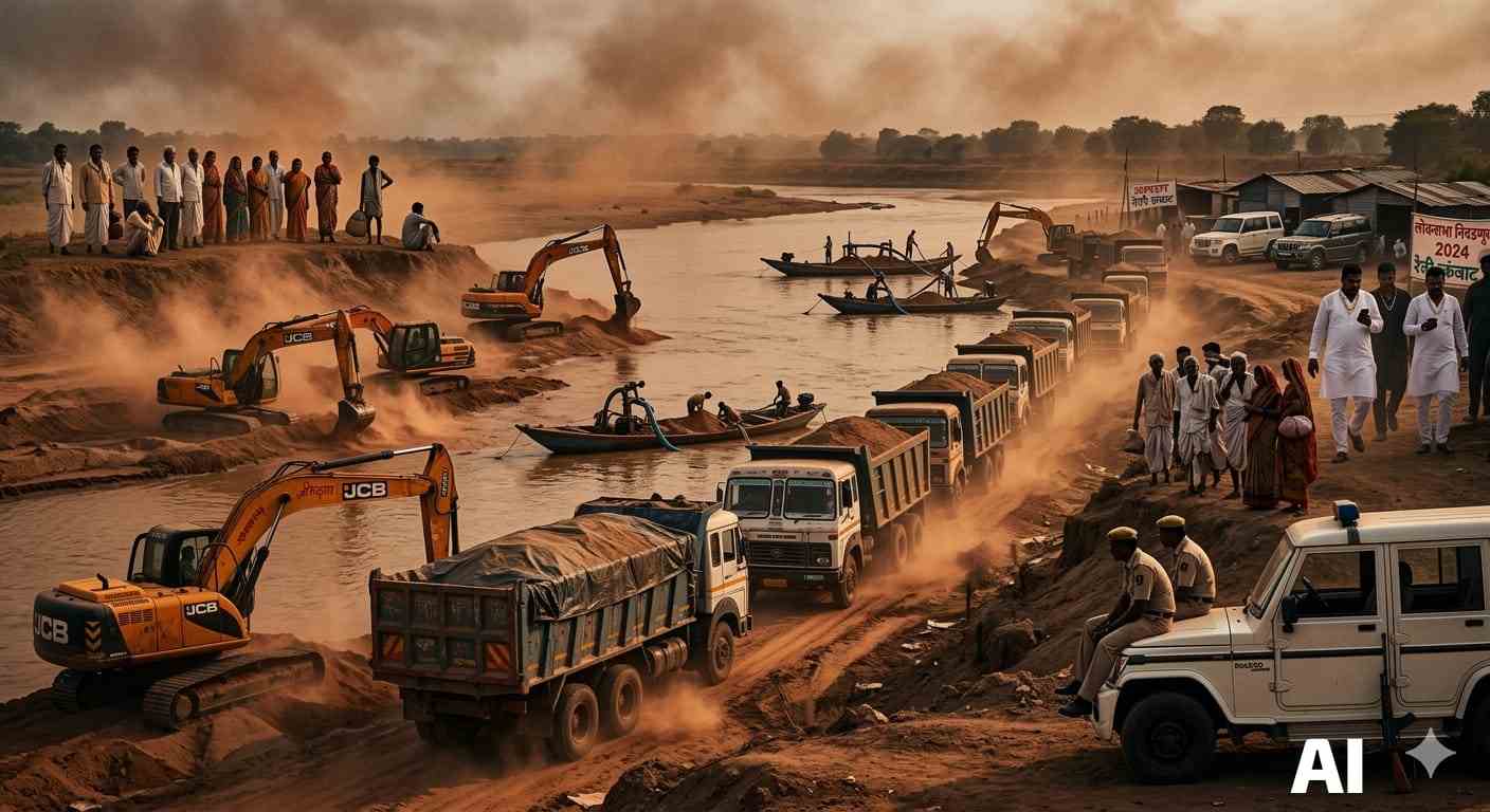 रेतीच्या पैशासाठी वाढती स्पर्धा आणि ढासळती व्यवस्था